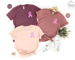 Pink Ribbon Shirt, Cancer Ribbon Shirt ,Warrior Pink Ribbon Shirt, Breast Cancer Awareness Tee, Hope Shirt, Breast Cancer Women Shirts