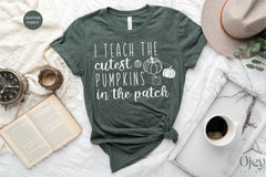 Fall Teacher Shirt, Fall Shirt, Teacher Shirt, Teacher Shirt Gift, Teacher Appreciation Shirt, I Teach the Cutest Pumpkins in The Patch Tee