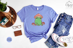 Frog Shirts, Funny Frog Shirt, Mushroom Frog Shirt, Cute Frog Shirt, Mushroom Shirts, Frog Gift Shirt, Frog Lover Shirt, Mushroom Tees