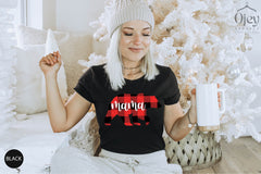Family Christmas Bear Matching Shirts, Christmas Bear Tshirts, Buffalo Plaid ,Family Bear Shirts, Mama Papa Brother Baby Shirt, Xmas Gifts