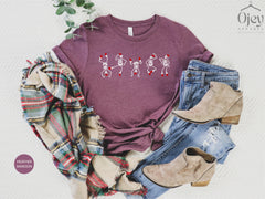 Skeleton Dancing Christmas Shirt, Skeleton Dance Shirt, Christmas Skeleton Tee, Funny Skeleton Shirt, Funny Skeleton Christmas  Shirt