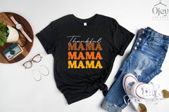 Thankful Mama T-Shirt, Thankful and Blessed Shirt, Mama Thanksgiving Shirt, Thanksgiving Family Outfit, Thankful T-Shirt, Gift for Mother