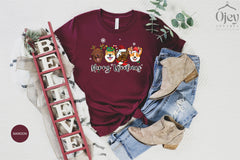 Christmas Dog Shirts, Woofmas Shirt, Dog Mom Christmas Shirt, Dog Dad Xmas Shirt, Gift for Dog Mom, Funny Xmas Dog T-Shirts, Christmas Gift