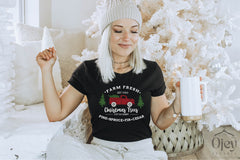 Farm Fresh Christmas Trees Shirt, Farmhouse Christmas, Christmas Truck Shirt, Christmas Farm Gift Shirt, Handmade Clothing, Holiday Fashion
