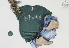 Skeleton Dancing Christmas Shirt, Skeleton Dance Shirt, Christmas Skeleton Tee, Funny Skeleton Shirt, Funny Skeleton Christmas  Shirt