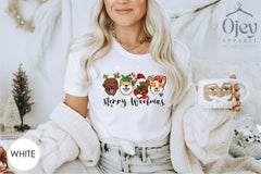 Christmas Dog Shirts, Woofmas Shirt, Dog Mom Christmas Shirt, Dog Dad Xmas Shirt, Gift for Dog Mom, Funny Xmas Dog T-Shirts, Christmas Gift