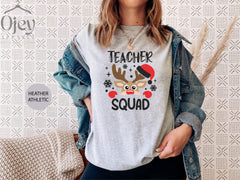 Christmas Teacher Squad Shirt, Christmas Teacher Shirt, Reindeer Teacher Squad Shirt, Christmas Gift for Teacher, Christmas Teacher T-Shirts
