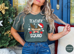 Christmas Teacher Squad Shirt, Christmas Teacher Shirt, Reindeer Teacher Squad Shirt, Christmas Gift for Teacher, Christmas Teacher T-Shirts