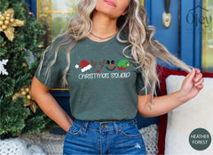 Christmas Squad Shirt, Santa Hat Christmas Reindeer Snowman Gnome Shirt, Christmas Shirts, Merry Christmas, Family Matching Christmas Shirt
