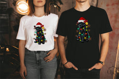 Cat Christmas Shirt, Cat Lover Tshirt, Cat Mom Christmas Shirt, Christmas Cat Light Shirt, Cat Lover Gift, Cat Christmas Shirts for Women
