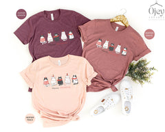 Meowy Chritsmas Shirt, Cute Cat Christmas Shirt, Christmas Cat Shirts, Funny Cat Christmas Shirt, Christmas Gift, Christmas Shirt