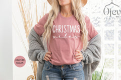 Christmas Shirt, Christmas Vibes Shirt, Women's Christmas Shirt, Family Christmas Shirts, Fun Christmas Shirts, Christmas Gift, Merry Xmas