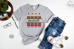 Custom Teacher Shirt, Cheetah Teacher Name Shirt, Elementary Teacher Shirts, Personalized Teacher Shirt, Christmas Teacher Gift