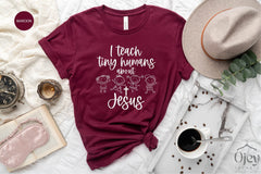 Christian Teacher Shirts, Faith Teacher Gifts, Christian Teacher Gift, I Teach Kids About Jesus Shirt, Christian Teacher Christmas Gift