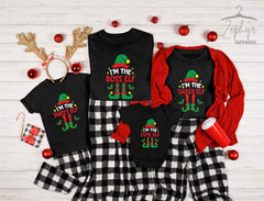 Christmas Elf Shirts, Family Matching Christmas Shirts, I'm The Sassy Elf Shirt, I'm The Boss Elf Shirt, Cute Elf Shirts, Christmas Gifts