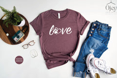 Dog Shirt, Dog T-Shirt, Dog Love Paw Shirt, Dog Lover Shirt, Dog Women Shirt, Dog Paw Shirt, Dog Love Shirt, custom dog shirt, custom dog