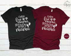 Dog Shirt, From Fur Mama to Babymama Shirt, Fur Mama Shirt,  Pregnant Dog Mom, Pregnancy Gift, Pregnancy Announcement Shirt, Dog Mom Shirt