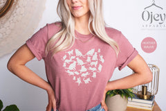 Custom Cat Shirt, Cat Heart Shirt, Cute Cat Shirt, Gift for Cat Mom, Cat Mom Shirt, Cat Shirt for Women, Cat Lover Shirt, Animal Lover Shirt