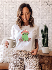 Frog Shirts, Funny Frog Shirt, Mushroom Frog Shirt, Cute Frog Shirt, Mushroom Shirts, Frog Gift Shirt, Frog Lover Shirt, Mushroom Tees
