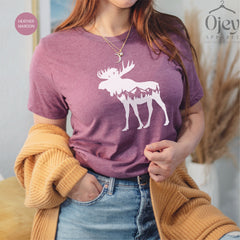 Moose Shirt, Moose Shirt for Women, Moose T-Shirt, Moose Camp Shirt Moose Lover Shirt  Kids Moose Shirt  Mountain Moose Shirt Moose Gift Tee