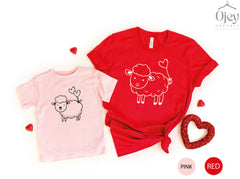 Valentine Kids Shirt, Custom Toddler Shirt, Valentine Animal Shirts, Kids Valentine Shirt, Funny Toddler Shirt, Personalized Gift