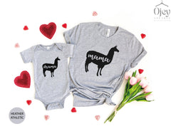 Mama Llama Shirt, Llama Drama Shirt, Mom and Me Llama Shirts, Llama Theme Shirts, llama Party Shirts, Baby Llama Shirt Gift, Llamas Part Tee