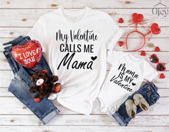 My Favorite Valentine Calls Me Mama Shirt, Mama Mini Valentine Shirt, Mama My Valentine, Mom & Me Valentine Shirt, Toddler Valentine Shirt,