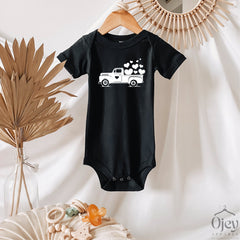Valentine Heart Truck Tee, Valentine Toddler Shirt, Mom & Me Valentine Shirt, Valentine Shirt Gift, Matching Valentine Tee, Happy Valentine