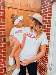 Mama Mini Bodysuit Toddler, Mama & Me Valentine Shirt, Valentine Mom Gift, Baby Valentine Shirt, Gift for Mom Valentine, Valentine Tee