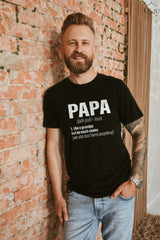 Papa Definition Shirt, Fathers Day Gift, Dad Birthday Shirt, Funny First Father Shirt, Papa Meaning Shirt, Retro Dad Crewneck, Step Dad Gift