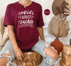 Cupid Teacher Shirt Teacher Valentine Shirt Cupids Favorite Teacher Valentine Teacher Gift Teacher Squad Valentine Cupids Teacher Shirts