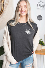 Pocket Turtle Shirt, Turtle Shirt, Sea Turtle Shirt, Beach Life Shirts, Turtle Shirt, Save the Turtles Tee, Adventure Shirt, Cue Turtle Tee