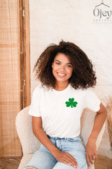 St. Patrick Day Tee, St Patty's Day Shirt, Shamrock Shirt, Irish Tee, Clover Shirt, Lucky Charm Tee, Feeling Lucky Shirt, Pocket Shirt