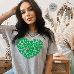 Shamrock Heart Shirt, St Patrick Day, St Patrick Tee, St Patricks Day Shirt, Funny St Patricks Day Gift, Lucky Shirt, Irish Shirt, Shamrock