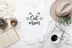 Cat Mom Shirt, Cute Cat Shirts for Women, Cat Lover Shirt, Cat Owner Gift, Kitty Shirt, Cat Shirt Gifts, Cat Mama Shirt, Cat Face Shirt