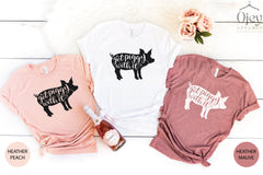 Pig Shirts, Funny Pig Shirts, Get Piggy with It, Pig Shirts, Pig Lover Shirt, Gift for Pig Lover, Cute Pig Shirts, Pig T-Shirts, Pig Gift