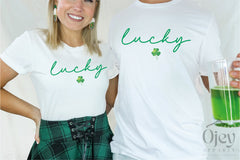 Lucky St. Patrick Shirt, Lucky Irish Shirt, St. Patrick Day T-Shirt, Minimalist St. Patrick Shirt, Unisex St. Patrick Shirt, Shamrock Shirt