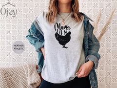 Mama Hen Shirt, Hen T-Shirt, Chicken T-Shirt, Farmer Girl Tee, Chicken Mama Shirt, Gif for Farmer, Farming T-Shirt