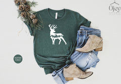 Deer T-Shirts, Der Shirts, Deer Women Shirts, Hunting Shirt Men, Deer Lover Shirt, Wildlife Deer Shirt, Deer Camp Shirts, Deer Gift Shirt
