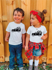Valentine Heart Truck Tee, Valentine Toddler Shirt, Mom & Me Valentine Shirt, Valentine Shirt Gift, Matching Valentine Tee, Happy Valentine
