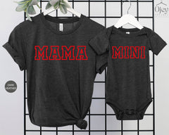 Mama Mini Bodysuit Toddler, Mama & Me Valentine Shirt, Valentine Mom Gift, Baby Valentine Shirt, Gift for Mom Valentine, Valentine Tee