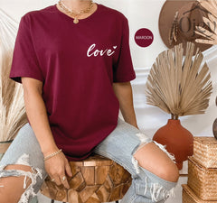 Love Valentines Shirt, Friend Valentine Shirt, Valentine Gift Shirt, Valentine Shirt for Her for Him, Valentines Couple Shirts, Love Mom Tee