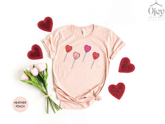 Cute Valentine Shirt, Valentine Candy Shirt, Valentine Day Shirt, Valentine Gift Shirt, Valentine Lollypop Shirt, Valentine Shirts for Women
