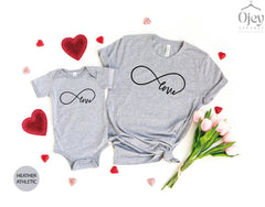 Infinity Love Shirt, Love Shirt, Couple Valentine Shirt, Valentine Shirt for Her, Love Shirt, Valentine Gift Shirt, Love Couple Shirts