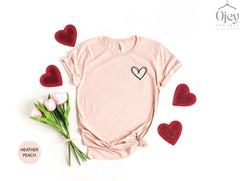 Heart Valentines Shirt, Friend Valentine Shirt, Valentine Gift Shirt, Valentine Shirt for Her, Valentines Mom Shirts, Teacher Valentine Gift