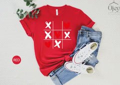 Fun Valentine Shirt, Valentine Kids Shirt, Baby Valentine Shirt, Tic Tac Toe Hearts Shirt, Valentine Outfit Shirt, Toddler Valentine Shirt