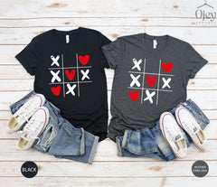 Fun Valentine Shirt, Valentine Kids Shirt, Baby Valentine Shirt, Tic Tac Toe Hearts Shirt, Valentine Outfit Shirt, Toddler Valentine Shirt