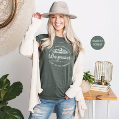Waymaker Miracle Worker Promise Keeper T Shirt, Christian Shirt for Women, Religious Shirt, Christian Shirts, Religious Gift,
