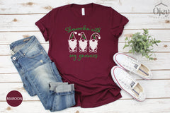 St Patricks' Day Gnome Shirt, Shamrockin' With My Gnomes Tee, Funny St Patrick T-shirt, Irish Gnome Shirt ,St Patricks' Family Shirt