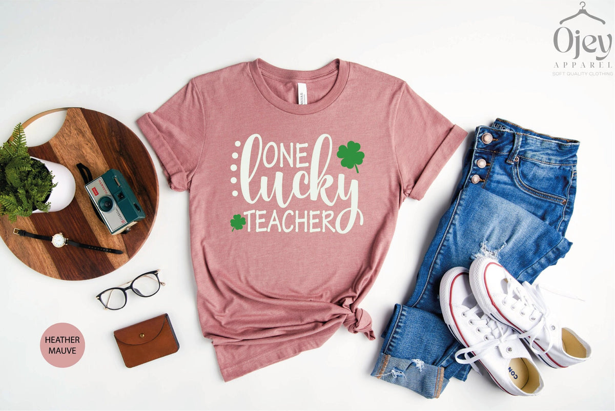 One Lucky Teacher Shirt, Teacher Gift, Gift for Teacher, St Patricks Gift, Teacher, St Patrick's Day Shirt, St Patrick's Day Shirt For Women